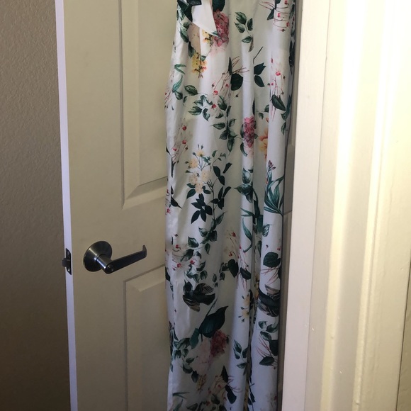 L’Atiste by Amy Floral Halter wide leg Jumpsuit S - Picture 2 of 7